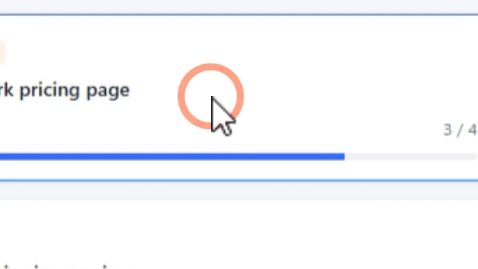 Close-up of the redrawn cursor, enlarged, with a ring around the click position